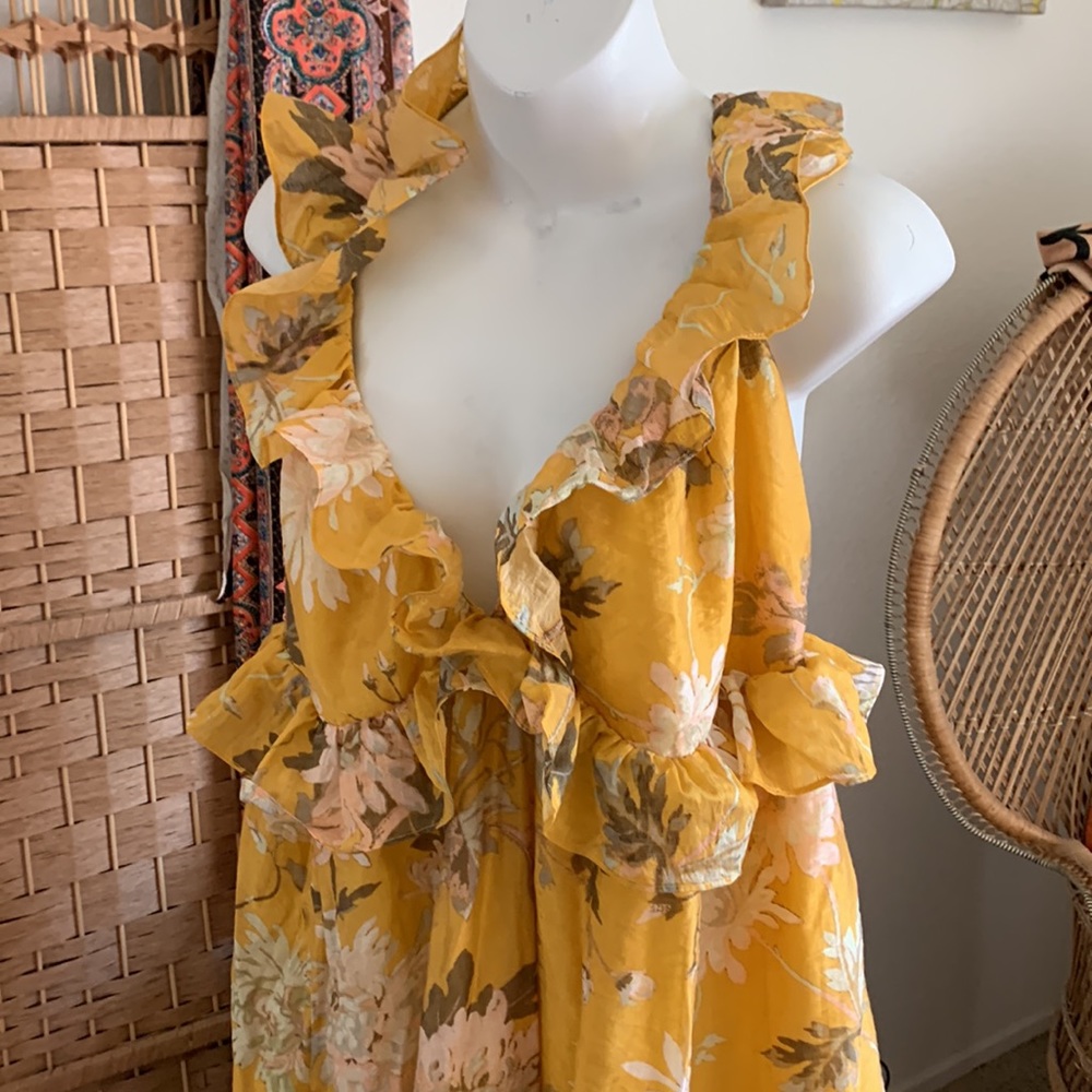 H&M beautiful Boho maxi dress.  Low cut back. - Picture 2 of 4